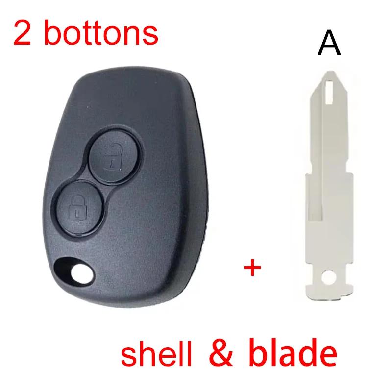 2 3 Bottons Car Key Fob Case Shell Housing For Renault Dacia Modus Clio 3 Twingo Kangoo Replacement Key Shell And Blade