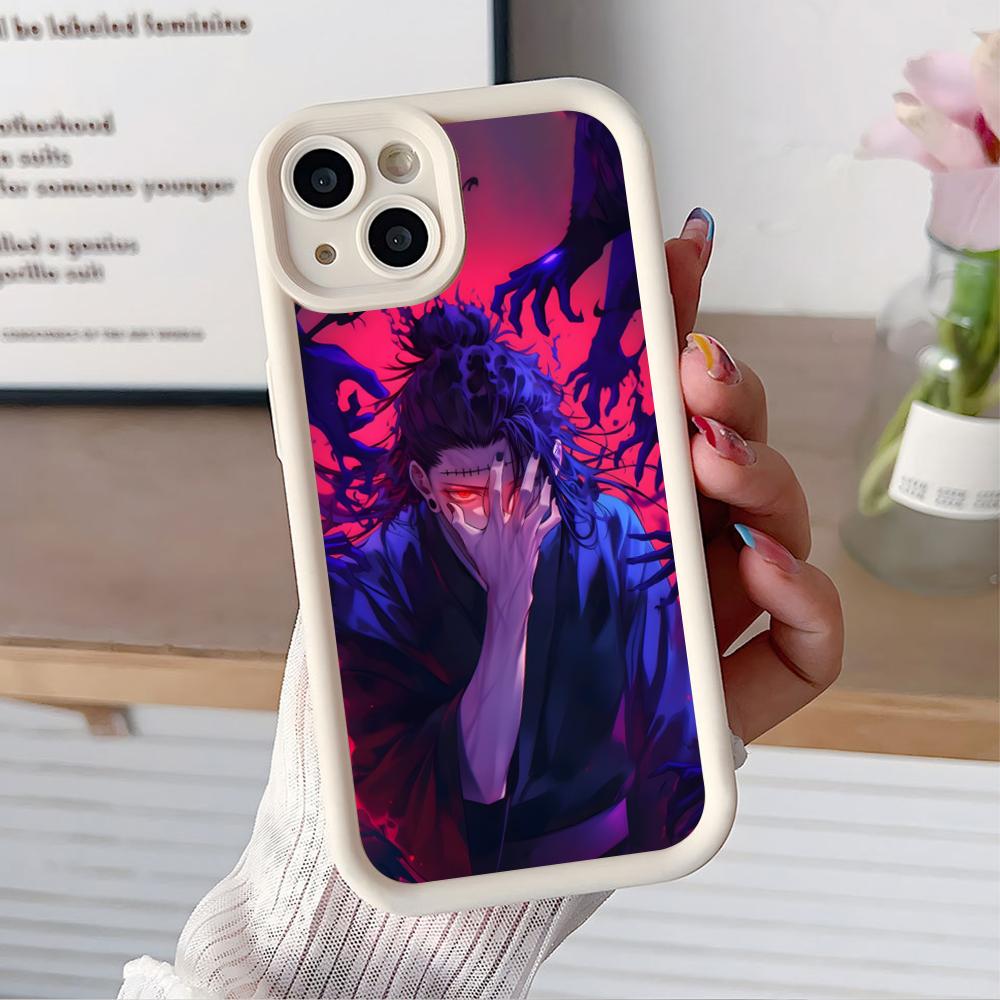 Jujutsu Kaisen Geto Suguru Phone Case for iPhone 17 16 15 14 13 12 11 Air Pro Max Plus Thicken TPU Colorful Cover Cover Pretty