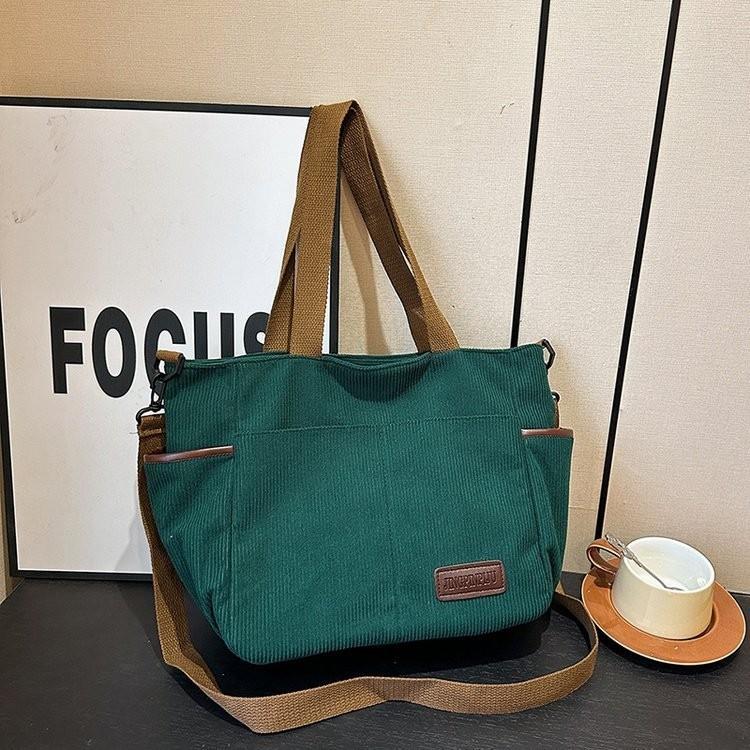 Spacious Canvas Shoulder Bag For Women In Stylish Minimalist Urban Design Ideal For Casual Travel