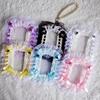 Sweet DIY Card Holder Lolita with Ribbon Lace Photocard Case with Strap Handmade Photo Protector Case Card