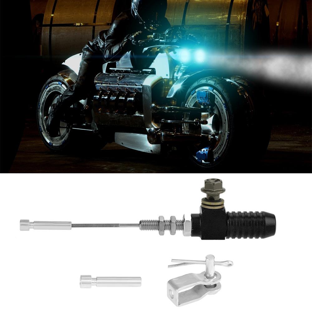 M10x1.25mm Universal Motorcycle Hydraulic Clutch Master Cylinder Rod Brake Pump Black