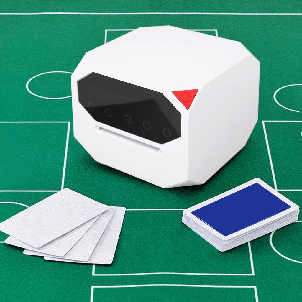 Máquina de Distribuidor de Cartas Automática Silenciosa Operada por Bateria Recarregável para Jogos de Festa em Família Distribuição de 360 180 Graus