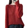 Women's Plus Size Long Knitted Sweater - Versatile Autumn/Winter 2025 Design