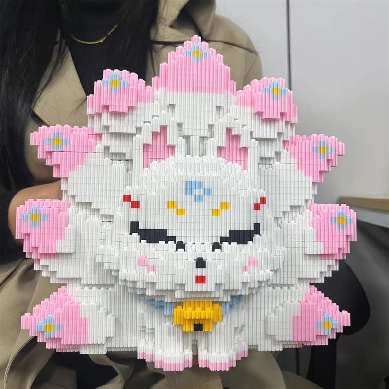 Chao Le Sen Neunschwänziger Fuchs Mädchen Hoher Schwierigkeitsgrad Puzzle DIY Bausteine