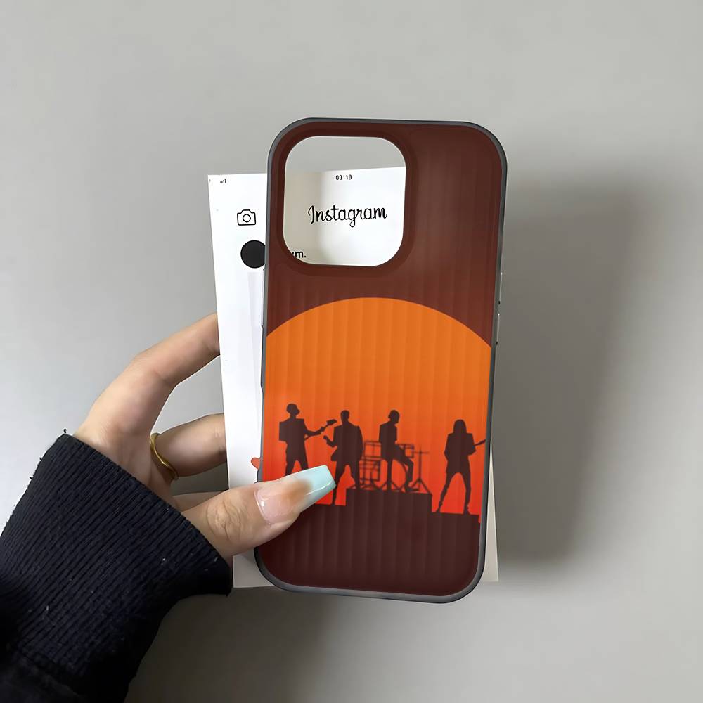 D-Daft Punk Band France For IPhone 15 16 17 14 13 12 11 Pro Max 16E 16 Plus 17 Air Corrugated Shockproof Phone Cover