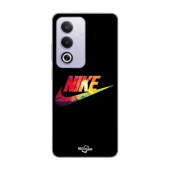Coque - MANIACASE - Oppo A80 - Souple - Nike logo - Coloré noir