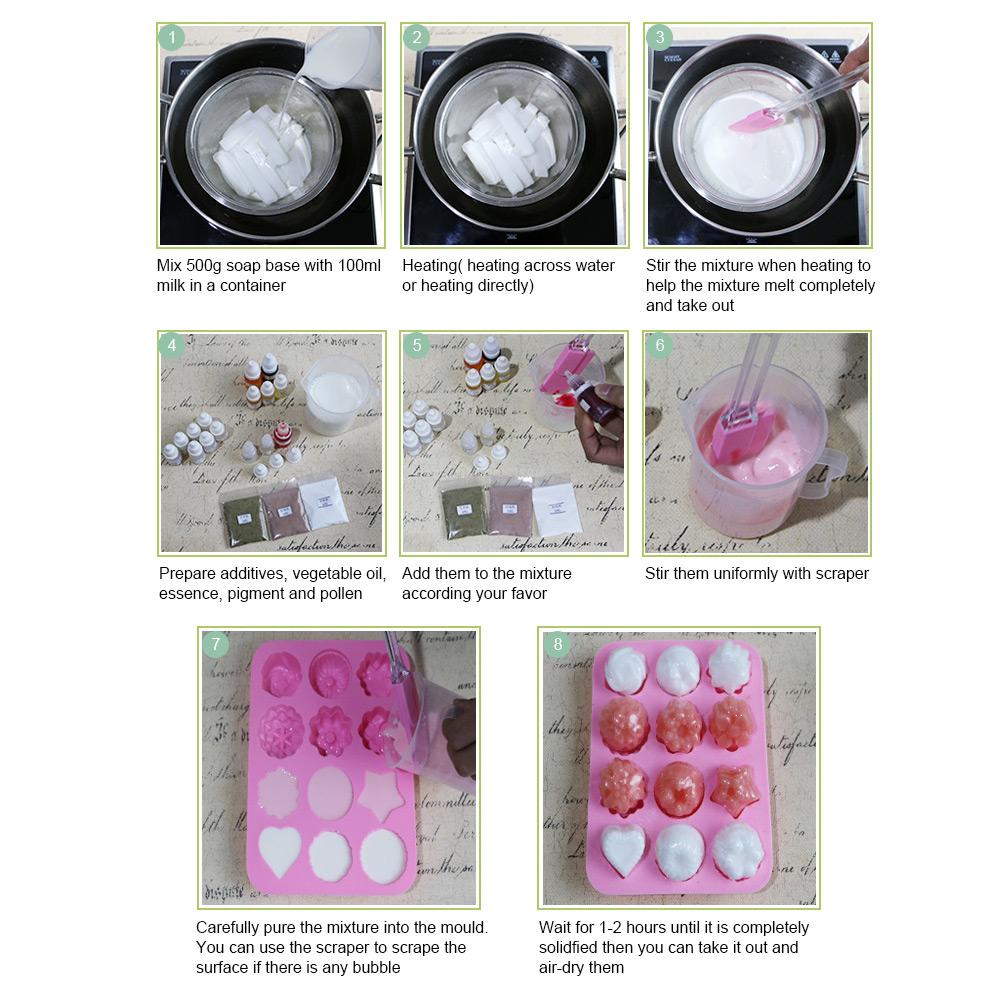 250g Soap Base Raw Material Base for DIY Handmade Soap Making Face Body Milky White