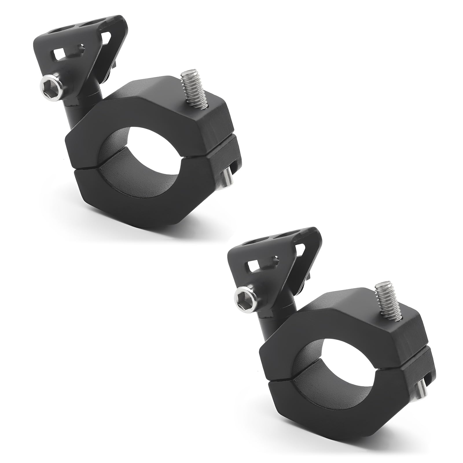 

Biqing 2 Pcs Motorcycle Stay Clamp Universal LED Light Stay 360 Degree Horizontal Adjustable style5 чёрный