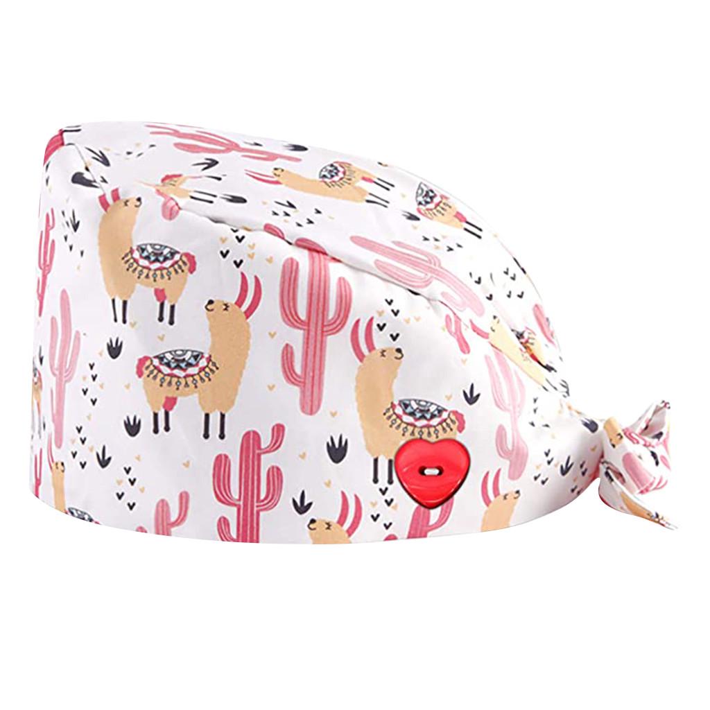 (SU)Модная рабочая шляпа с пуговицами с принтом Повседневная шапочка унисекс PP фиолетовый — фото 3