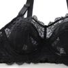 Dam Stor Storlek Full Täckning Blommig Broderi Ultratunn BH Underkläder 32 34 36 38 40 42 44 46 48 B C D E