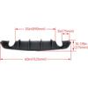 Rear Diffuser Compatible with 20122014 Dodge Charger SRT8 V2 Style Rear Bumper Diffuser Lip Splitter Valance Matte Black for En