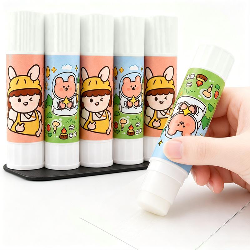 High Viscosity Cartoon Glue Stick for Kids - Ideal for DIY Crafts and School Projects