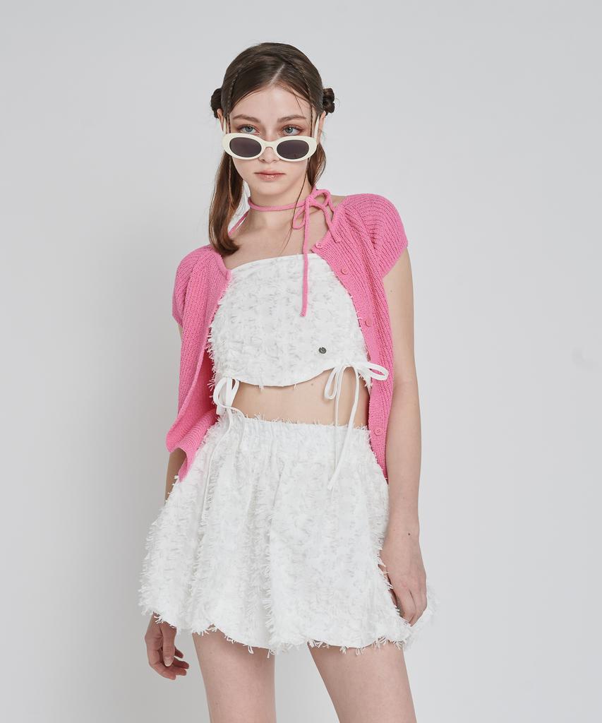 UNUSUALNORMAL Rupin 2Way Knit Top_Pink