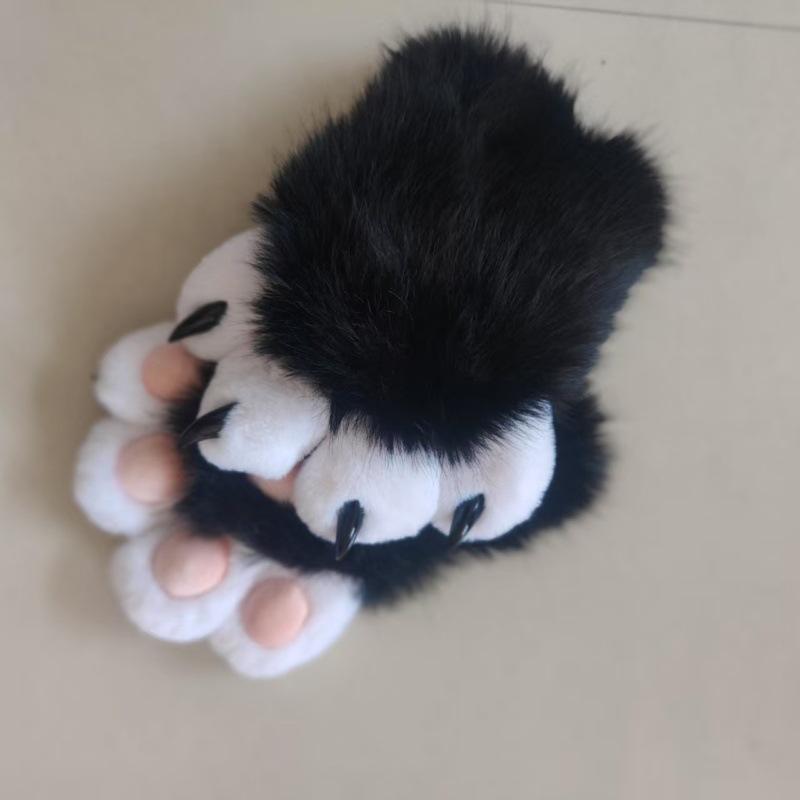 Animal claws, squeaking, furry claws with nails, gloves COS cat claws cute plush finished props
