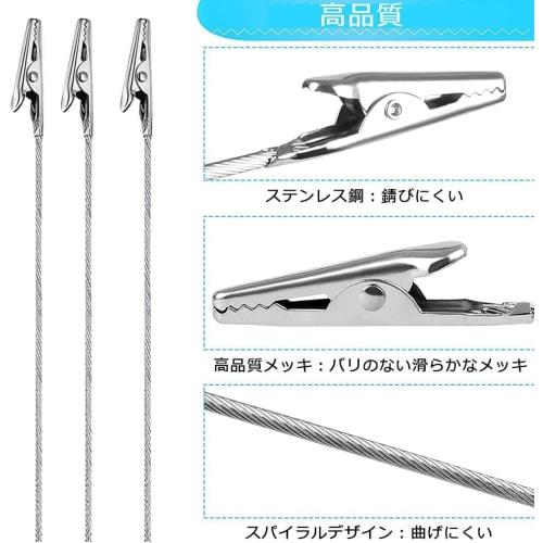 Painting Clips, Clip Parts for Painting, Memo Stands, Plastic Model Painting, Memo Holder Making, and More - Large Capacity Pack of 50