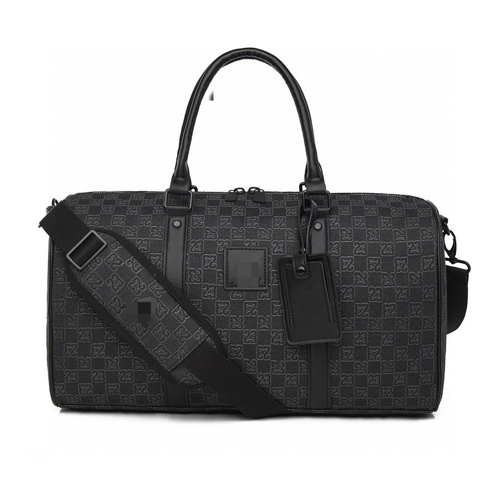 Presbyopia Checkerboard Fabric Large Capacity Trapeze Single Shoulder Fitness Bag Travel Bag Student Bag