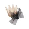 Girls Children's Princess Hairpin Mesh Baby Hairpin Crystal Lace Little Girl Crown Hair Accessories Tiara And Crowns