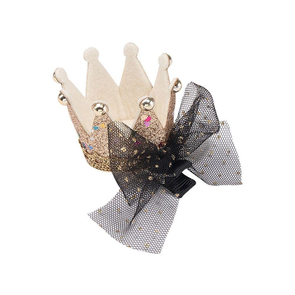 Girls Children's Princess Hairpin Mesh Baby Hairpin Crystal Lace Little Girl Crown Hair Accessories Tiara And Crowns