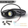 Pure White LED Rock Lights 4 Pods - Waterproof LED Underglow Underbody Glow Lamp
