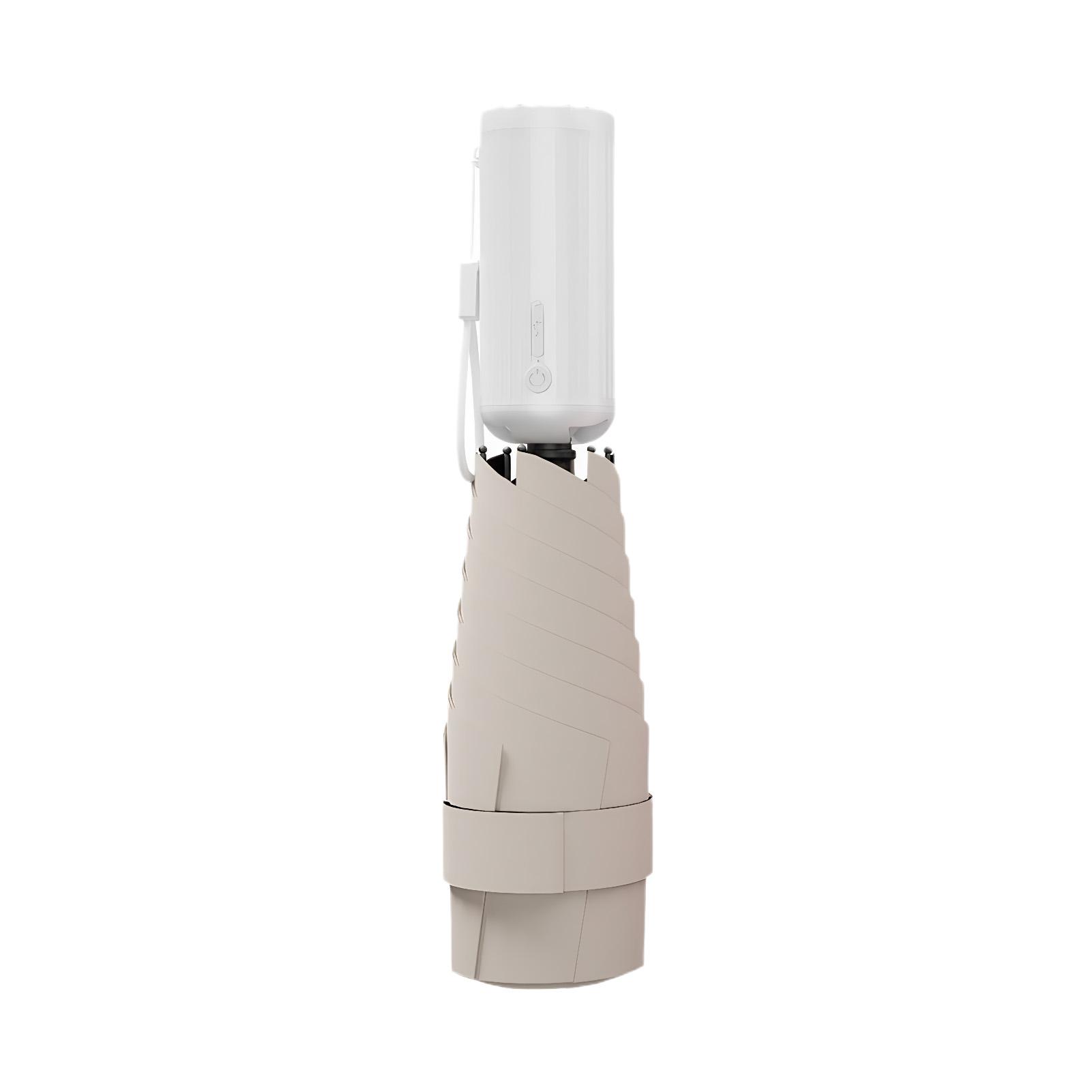 

Новый портативный солнцезащитный зонт с USB-зарядкой, защитой от солнца и УФ-лучей, универсальный автоматический зонт-вентилятор из АБС-пластика Aluminum&6K серый