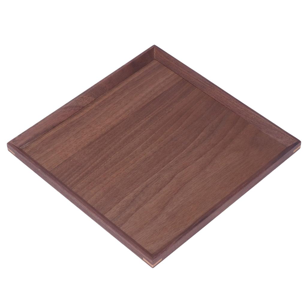 Holztablett Quadratische Form Schwarznuss Retro Klassischer Chinesischer Stil Dekorative Serviertablett für
