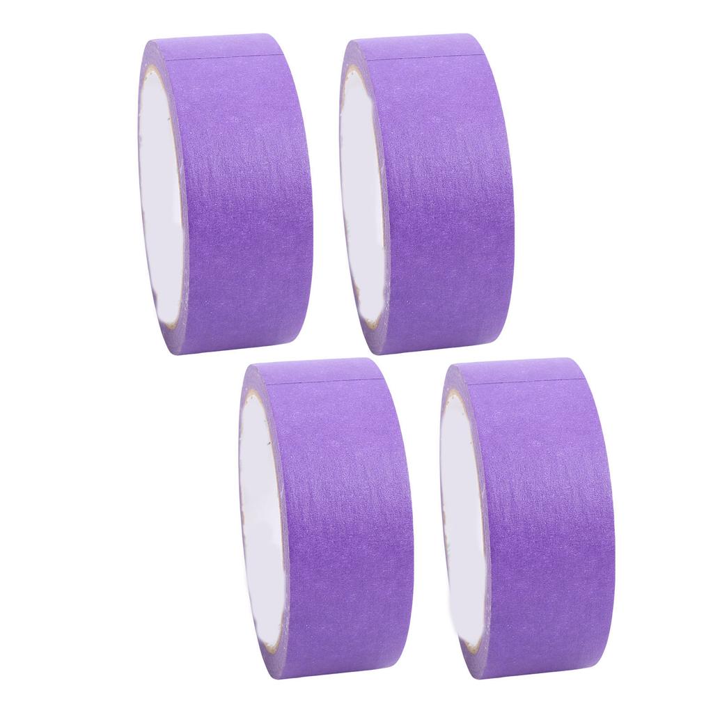 4PCS Painter Masking Tapes Crepe Paper Adhesive Tape for Automotive Painting and Refinishing No Residuals 35mm 20M