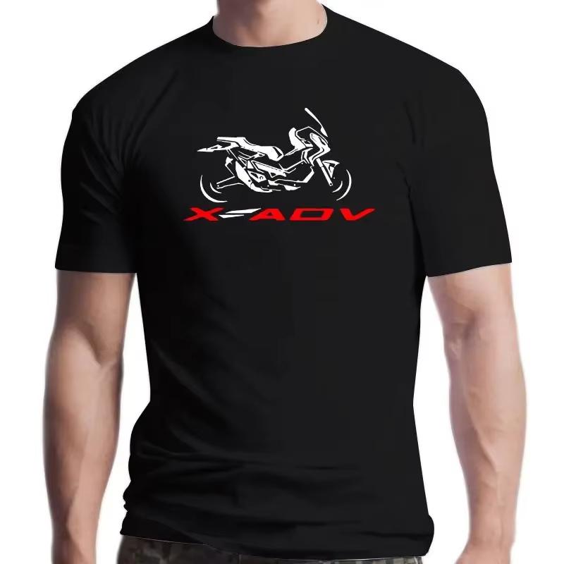 N2024 Short Sleeve Print Men Tee Shi New Japan Motorcycle T-Shirt for Bike Hon X Adv Tshirt Motorcycle Moto Scooter X-Advme