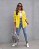 Women's Solid Color Ripped Denim Shirt - Long Sleeve, Loose Fit Bestseller