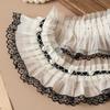 Cintas de Encaje con Perlas Tela con Perlas y Volantes Tela Decorativa Accesorios de Costura