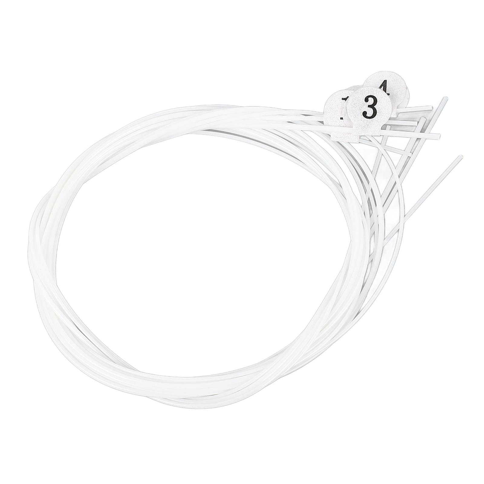 

4 шт. струны для укулеле нейлоновые струны хорошее качество звука белый инструмент аксессуар для замены