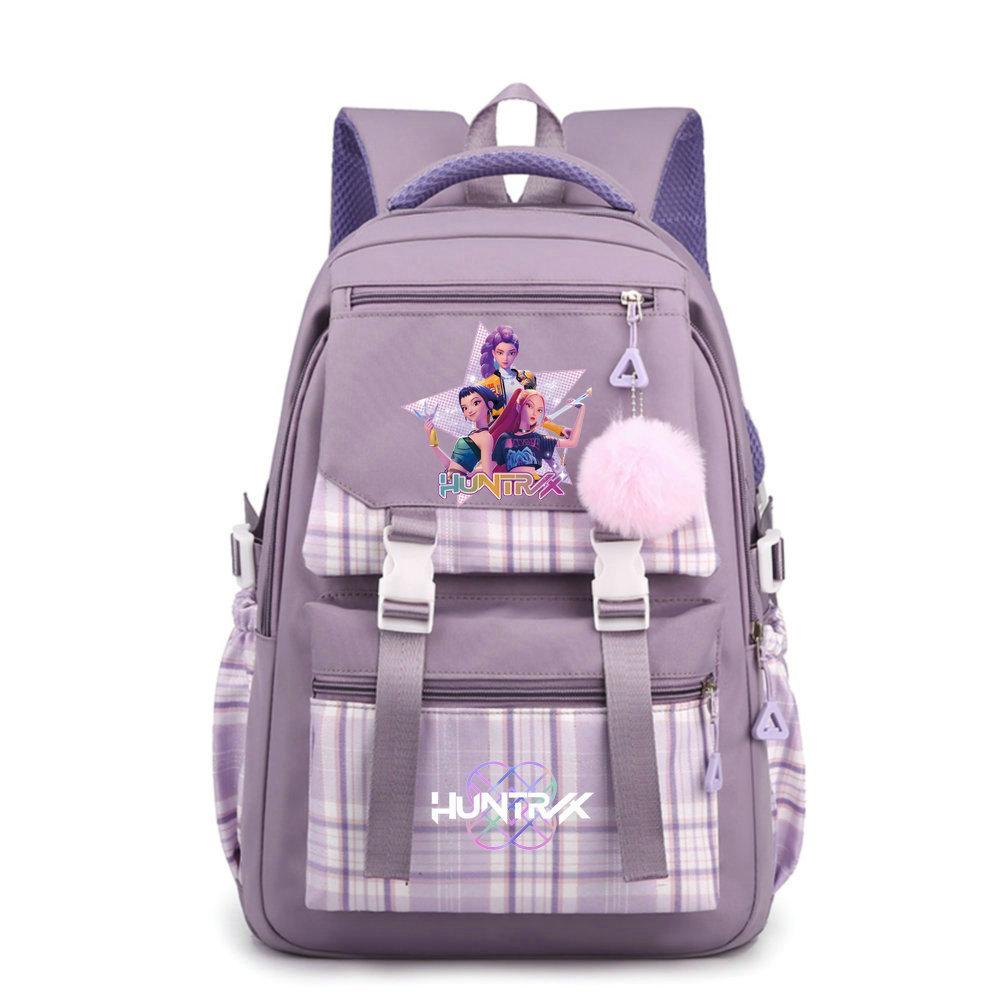 KPop Demon Hunters Everyday Backpack Printe Field Sport School Tote Capacity Outing Laptop Rucksack Gender-neutral Sling Backpack Casual