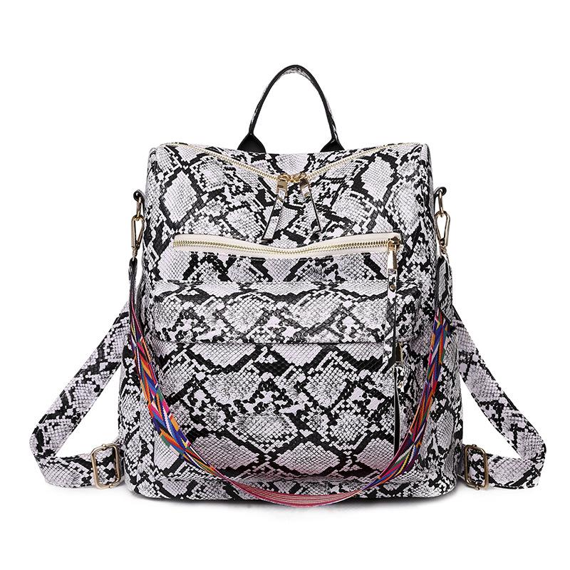 Women's Fashion Trendy Backpack Retro PU Bag Travel Backpack