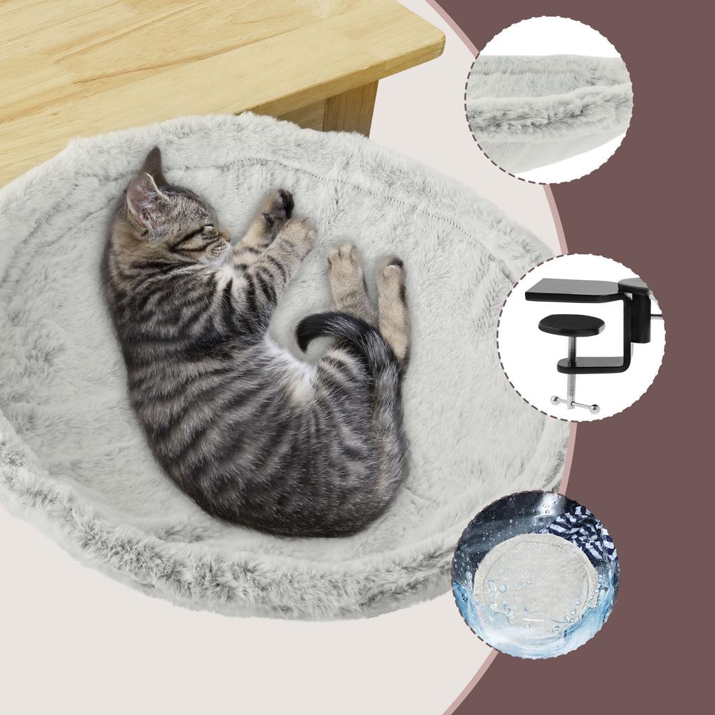 Cat Hammock Felt Pet Nest Bed Soft Comfortable Desk Kitten Hammock Strong Load Capacity Kitten Perch Pet Supplies for Indoor
