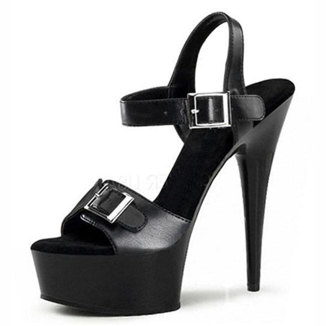 2025 thin heel waterproof table high heel sandals belt buckle decorative hate sky high women's shoes