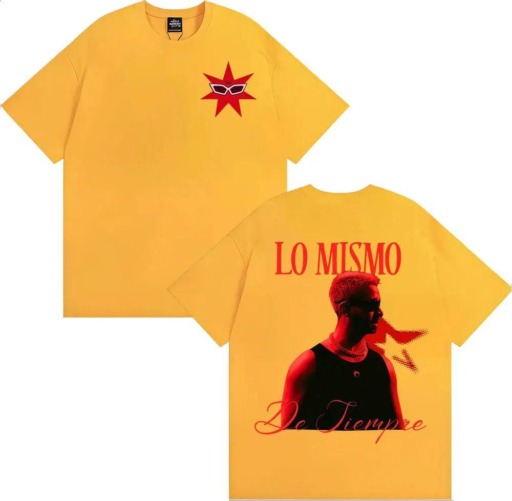 Fashion Retro Short Sleeve Mora Lo Mismo De Siempre 2025 Album Merch T Shirts Men Women T-shirt Cotton Comfort Oversized T Shirt
