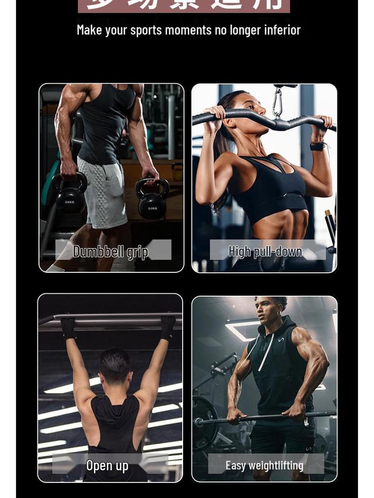 Protective Fitness Grip Gloves & Wrist Support for Pull-ups and Deadlifts