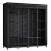 Large Textile Wardrobe Massido Ms-804 Black