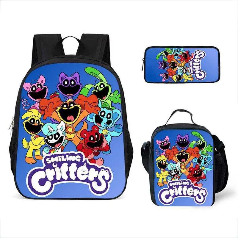 Poppy Playtime3 Animali dell'Orrore Sorridenti Creature Sorridenti Zaino a Tre Pezzi
