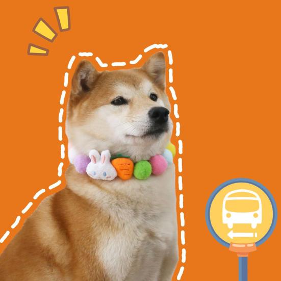 Pet Accessories Collar Cartoon Adjustable Trendy Personality Animal Design Dress Up Cotton