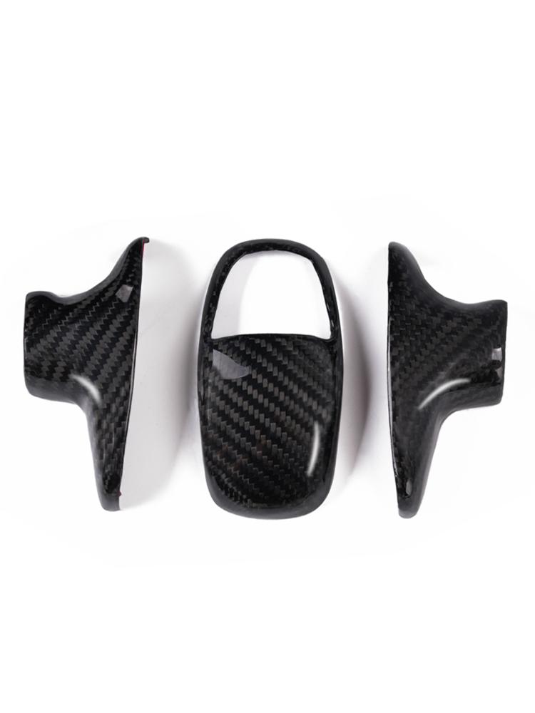 Gear Shift Knob Cover Real Carbon Fiber Car Accessories Interior Carbon Fiber Gear Shift Top for DODGE Prices -