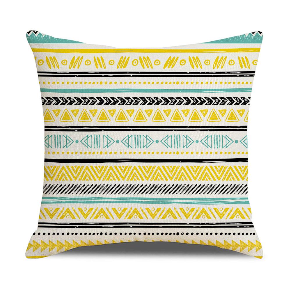 Ins Style New Dream Catcher Linen Sofa Pillow Cover Feather Digital Print Cushion Cover