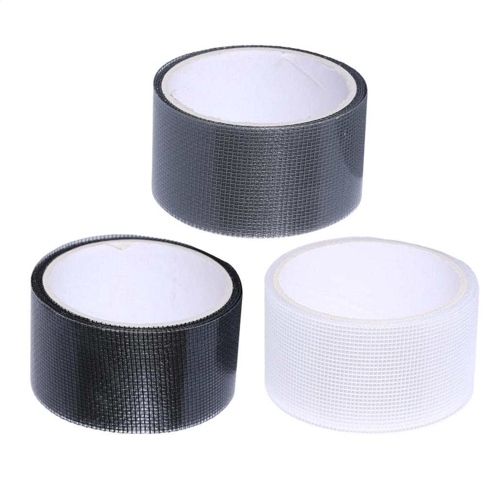 Screen Repair Tape Waterproof Self-Adhesive Window Screen Repair Mesh Tape For Covering Holes Tears Anti-Insect Mosquito Net