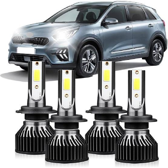 

Лампы накаливания подходят для Kia Sorento 2014 2015 2016 2017 2018, Комбинированный набор ламп для ближнего и дальнего света, Plug and Play, 20000Лм, 800% Яркость, 6000K Белый