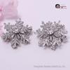 14k Gold Color Retention Rotating Snowflake Zircon Diamond Bracelet Spacer Beads