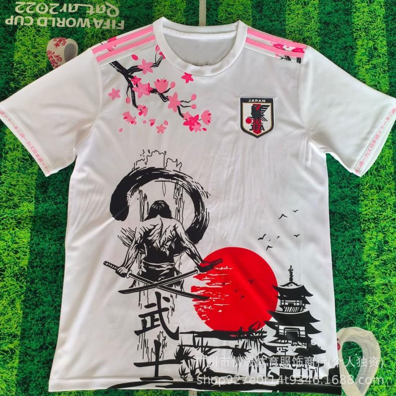 Japan National Team Soccer Jersey Anime Digital Collab Edition Mens Breathable Quick-Dry Short Sleeve Football Shirt