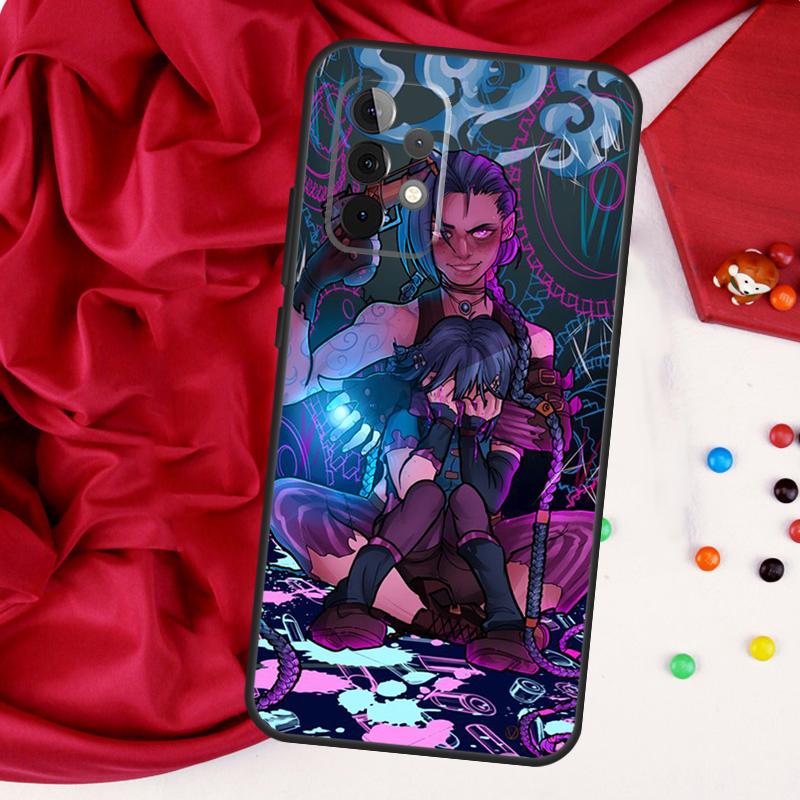 Jinx Arcane For Samsung Galaxy A26 A05 A06 A16 A54 A34 A14 A22 A32 A52 A55 A35 A15 A53 A13 A56 A36 Case