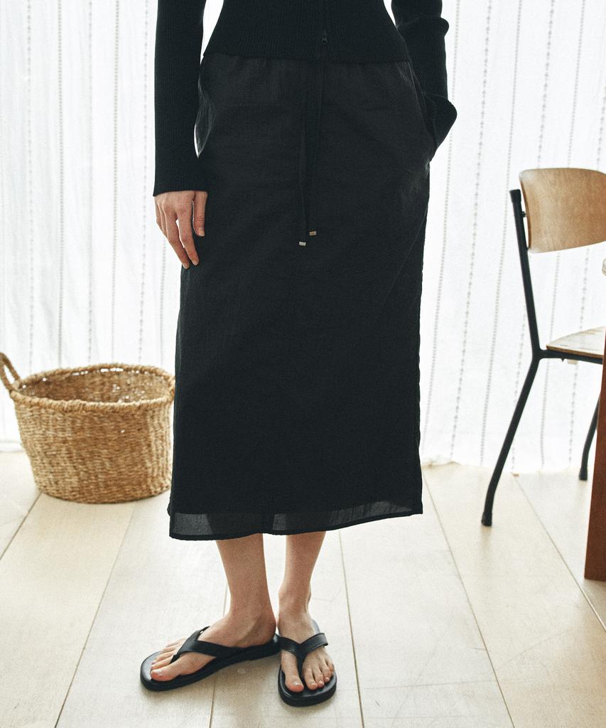 Banwonateullie P3294 String Midi Skirt