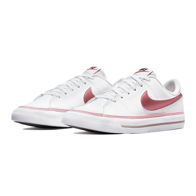 New Nike Court Legacy 'White Pink Glaze' GS DA5380-110