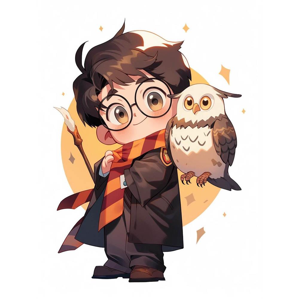 Harry Potter Cartoon Cute Diamond Painting Cross Stitch Kit 5D DIY Art Pattern Pictures Mosaic Embroidery Home Decor Gift