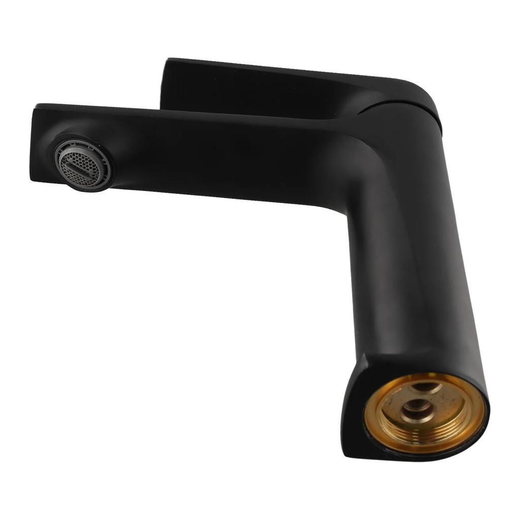 1 szt. Nowoczesna bateria umywalkowa z mosiężnym rdzeniem, jednouchwytowa bateria umywalkowa montowana na blacie, 6,5-calowa bateria mieszająca